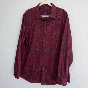 TASSO ELBA men’s button down shirt Size XXL